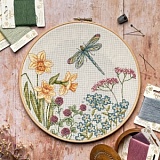 Купить недорого   Набор для вышивания Anchor "Meadow Dragonfly" 26*26см, MEZ Венгрия, ALXE015  в интернет магазине Фэмили хобби