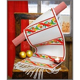 Купить недорого   Набор для вышивания Anchor: салфетка "Rustic Style In Red" 27*100см,  MEZ Венгрия, 9240000-02503  в интернет магазине Фэмили хобби