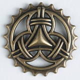 Пуговица, размер 18мм, металл, Dill, 221506/18-25