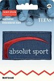 Термоаппликация джинсовый ярлык " Аbsolut sport" 925617
